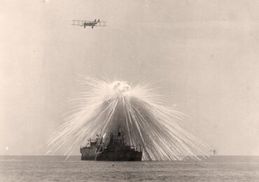 World War II bomb ignites off Okinawa beach
